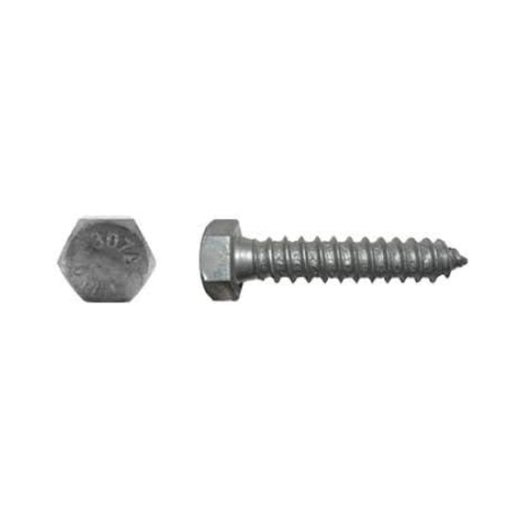 3/8" x 2-1/2" (100 Pack) Galvanized Lag Screw Pack Grade A - Hot Dip Galvanized for Exterior Use - by ,