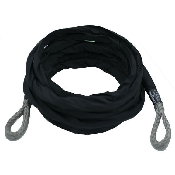 3/8" x 20' LockJaw Synthetic Winch Line Tree Saver 6,600 lbs WLL