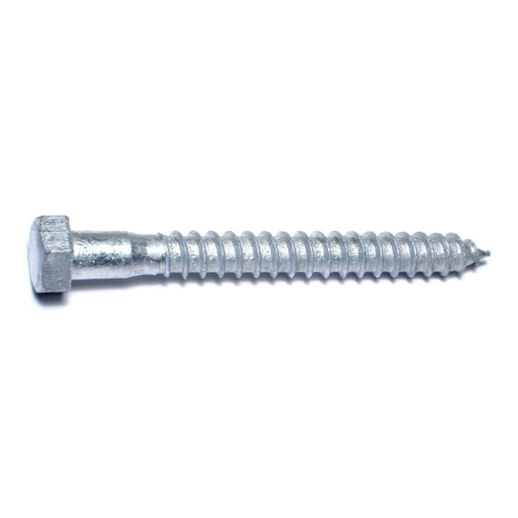 3/8" x 3-1/2" Hot Dip Galvanized Steel Hex Head Lag Screws HLSHS-411