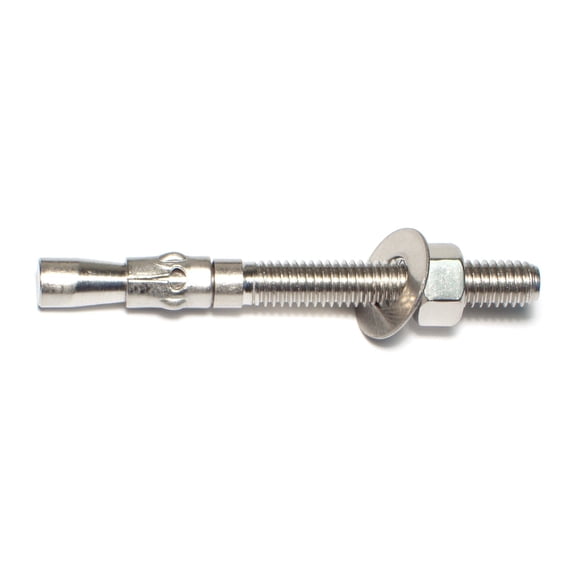 3/8" x 3-3/4" 304 Stainless Steel Coarse Thread Wedge Anchor Bolts WASS-051
