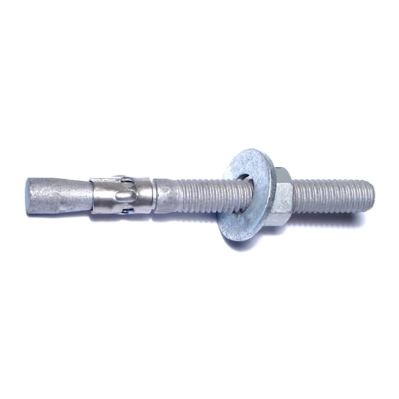 3/8" x 3-3/4" Galvanized Concrete Wedge Stud Anchor Bolts WAS-267 (50 pcs.)