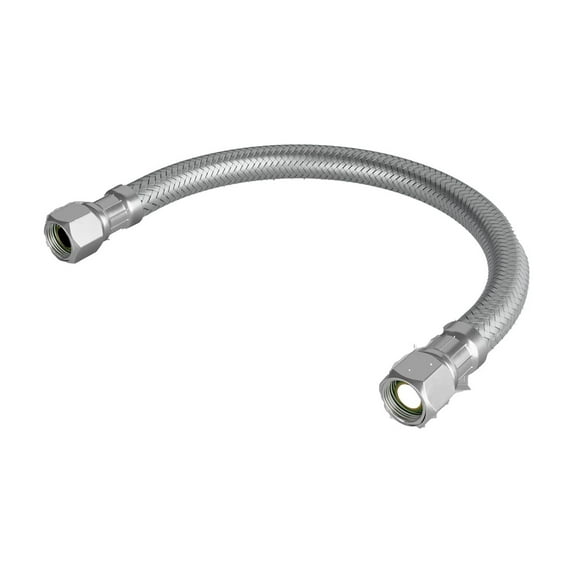 3/8" x 3/8" OD x COMP Flexible Stainless Steel Delta Style Faucet Connector 9"