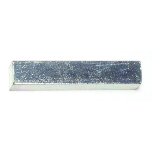 3/8" x 3/8" x 2" Zinc Plated Steel Square Machine Keys MKS-129 (4 pcs.)