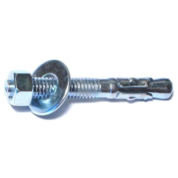 3/8" x 3" Zinc Plated Steel Concrete Stud Anchors WAS-144