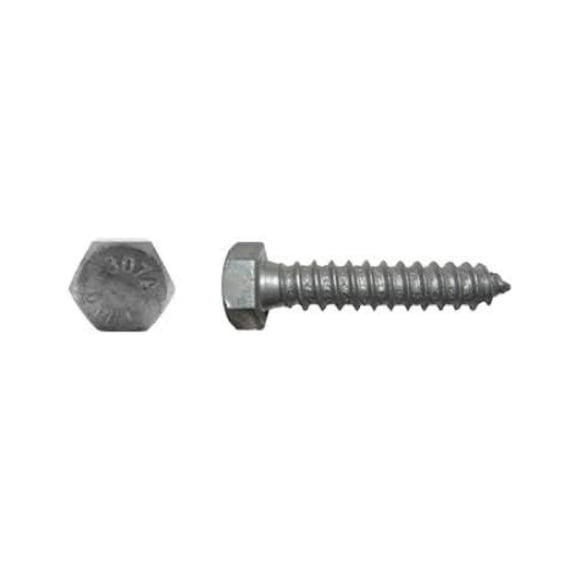 3/8" x 4" (50 Pack) Galvanized Lag Screw Pack Grade A - Hot Dip Galvanized for Exterior Use - by ,
