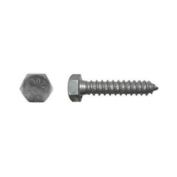 3/8" x 4" Hot Dipped Galvanized Lag Screws, Grade A, Quantity 50- by DyGTyX,