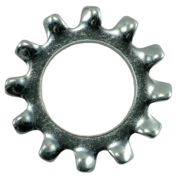 3/8" x 45/64" Zinc Plated Grade 2 Steel External Tooth Lock Washers (36 pcs.)
