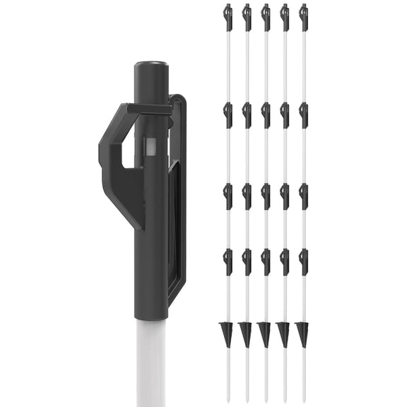 3/8" x 48" Fiberglass Step-in Electric Fence Posts (50 Pack)