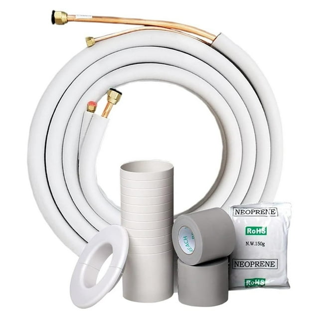 3/8" x 5/8" 24K BTU MrCool Ductless Mini Split Line Set Kit with