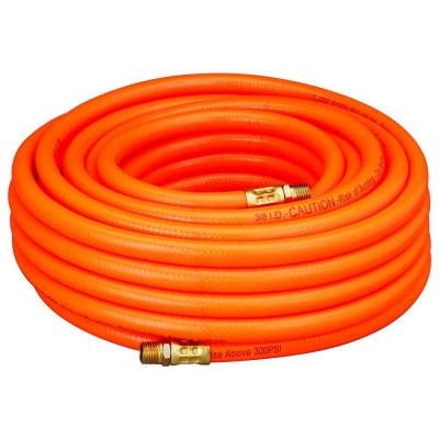 3/8" x 50 Foot Orange PVC Flexible Air Hose