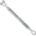 thumbnail image 1 of 3/8" x 6" Drop Forged/Hot Dipped Galvanized Steel Eye/Jaw Turnbuckle for Wire Rope Cable 1-Pack, 1 of 4