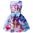 thumbnail image 1 of 3-8 year old APHMAU Girls' Dress, sleeveless bow dress, waist cinched A-line skirt, 1 of 5