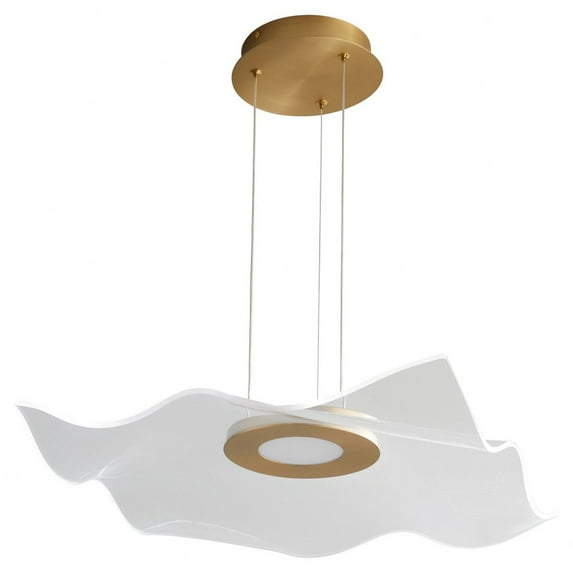 3-808-40-Oxygen Lighting-Medusa - 26W 1 LED Pendant-7.75 Inches Tall and 20 Inches Wide-Aged Brass Finish