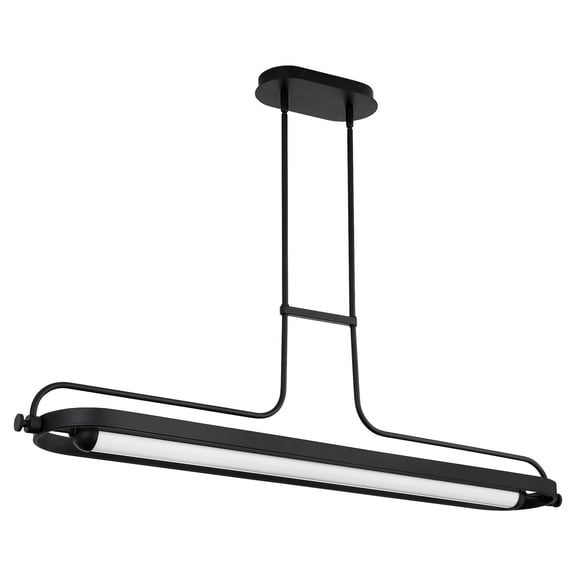 3-812-15 Oxygen Lighting Braem - 24W 6 5CCT LED Chandelier-13.5 Inch Tall and 7 Inch Wide-Black Finish