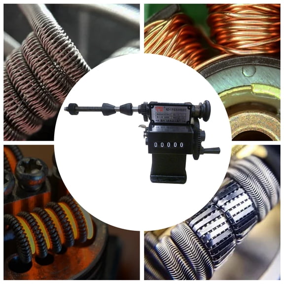 3.81x3.54x7.62in Multifunctional Coil Winding Machine Manual Hand Coil Winder for Motor Winding Spring Winding