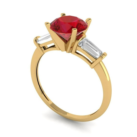 3.84ct emerald cut white sapphire 14k pink rose gold engraving statement Bridal Wedding halo Designer Ring size 5.25