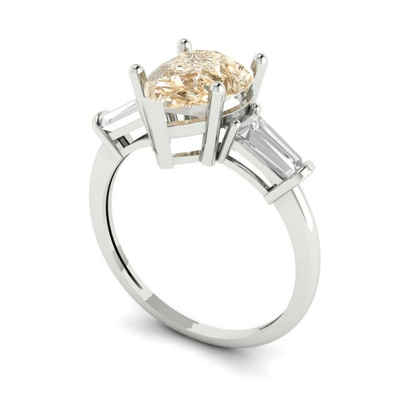 3.84ct emerald cut natural sky blue topaz 18k white gold engraving statement Bridal Wedding halo Designer Ring size 7.75