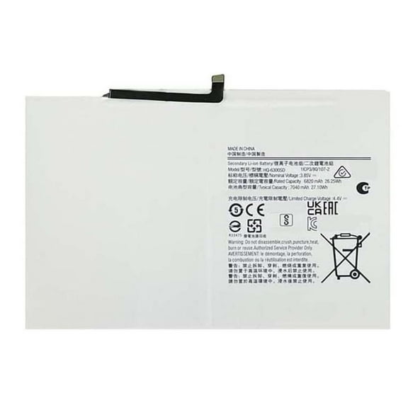 3.85V Tablet Replacement HQ-6300SD Battery for Galaxy Tab A8 10.5 2021 2022 SM-X200 SM-X205 HQ-6300SA
