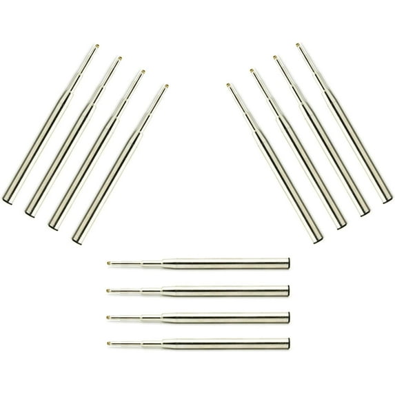 3.88 in / 98 mm Long Ballpoint Ink Refill to fits for Montblanc PN:116190 124493 P164 Ballpoint Ballpen Rollerball Pens 1.0mm Medium Point, Soft Smooth Roll