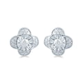 thumbnail image 1 of 3/8Cttw Cluster Diamond Earrings Set in Sterling Silver, 1 of 3