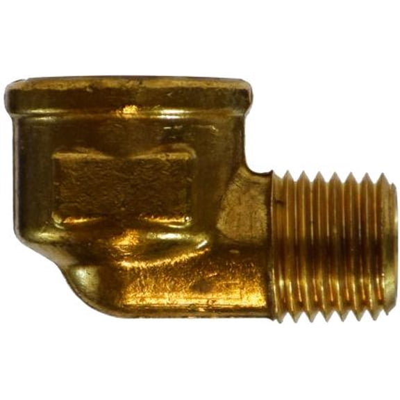 3/8FIP X 1/4MIP Forged Str Elbow, Pipe, Brass Fittings