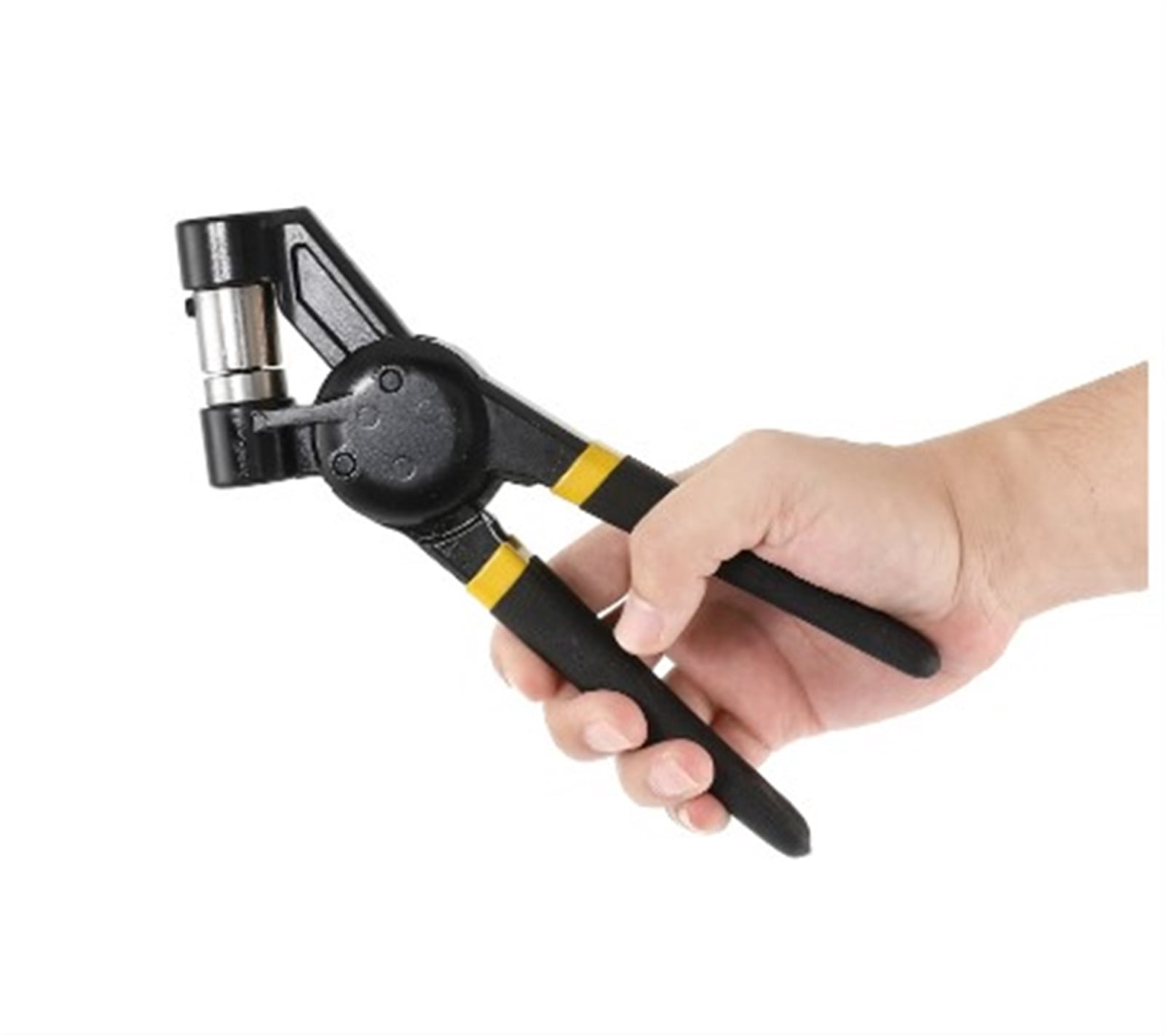 3/8Inch 10mm Grommet Plier Kit Grommet Hollow Hole Punch Tool Black Hand Press Handheld Eyelet Setter ,Widely Use