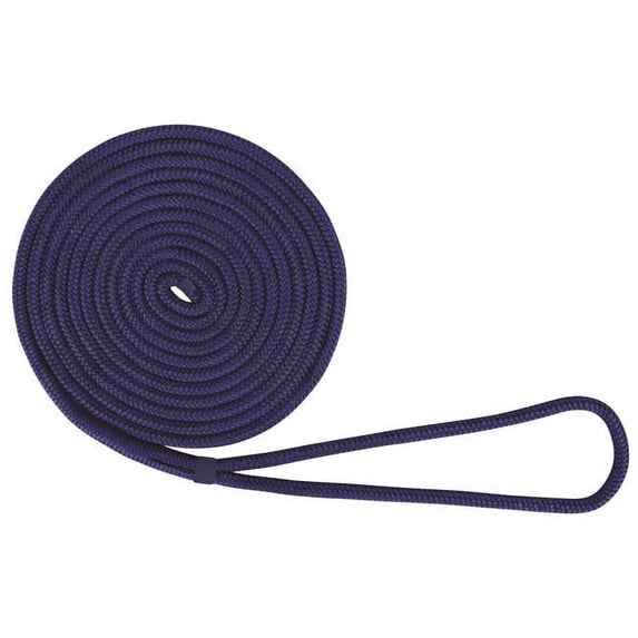 3-8X15 ROYAL BLUE DB 0.37 in. x 15 ft. BoatTector Double Braid Nylon Dock Line