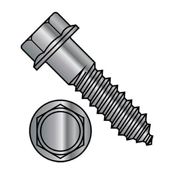 3/8X2 Indented Hex Flange Lag Screw Grade 2 Hot Dip Galvanized (Pack Qty 325) BC-3732LFG