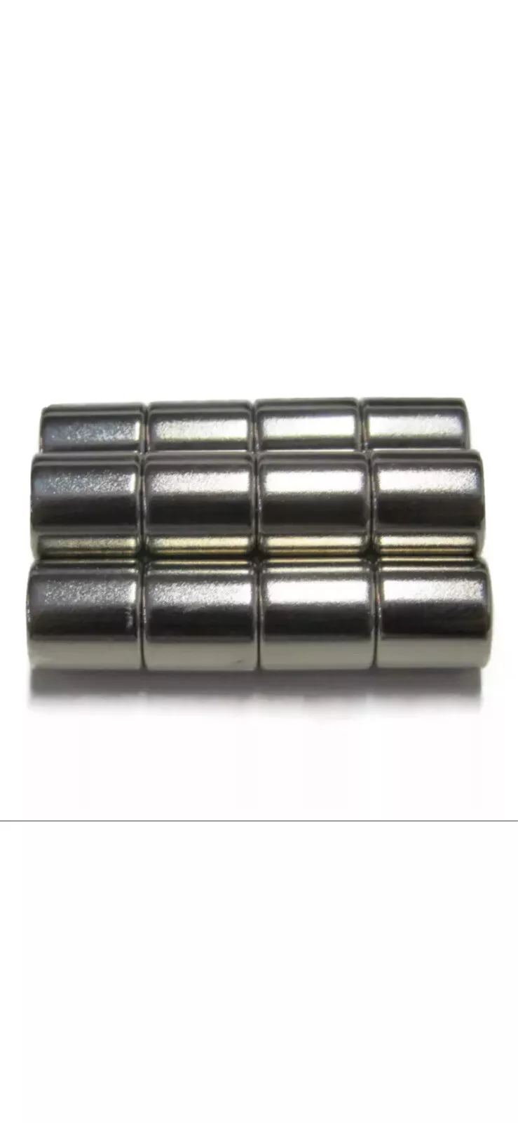 3/8X3/8 N52 Cylinder Magnet 10Mm 10 Pack Rare Earth Neodymium .375 Inch 10 Lbs