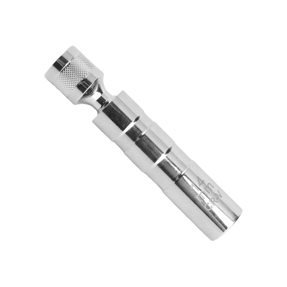 3/8 Inch Drive Magnetic Universal Socket - 12 Point Chrome Steel Design for Spark Plugs