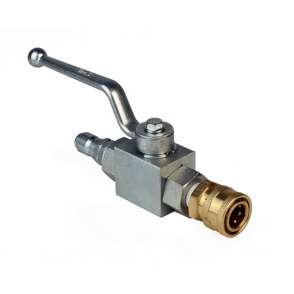 3/8in. Ball Valve Plug and Socket Coupler for Pressure Washer Surface Cleaner