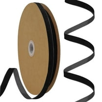 3/8inch 25 Yards Black Single Face Velvet Ribbon - Thin Ribbon for Gift Wrap, Wedding Decorations & Hair DIY