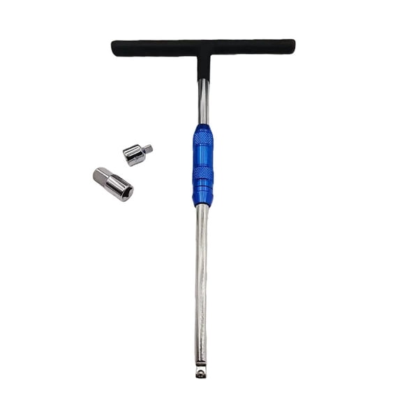 3/8inch Drive T-Handle Wrench Leverage Tool With 1/4inch and 1/2inch Adapter For Car Motorcycle Repair Tasks