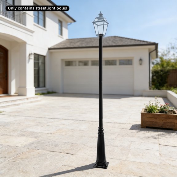 3.8m/149.6in Light Post, Split-Type Light Post, Outdoor Light Post