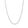 thumbnail image 1 of 3.8mm High-Polished Silver Plated Stainless Steel Twisted Rope Chain Necklace, 30 inches, 1 of 6
