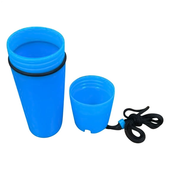 3.8x3.8x12.6cm Kayak Boat Sailing Swimming Waterproof Dry Container Box Portable Durable Plastic Dry Bottle With Lanyard Small Waterproof Box  for Men Women Outdoor Camping