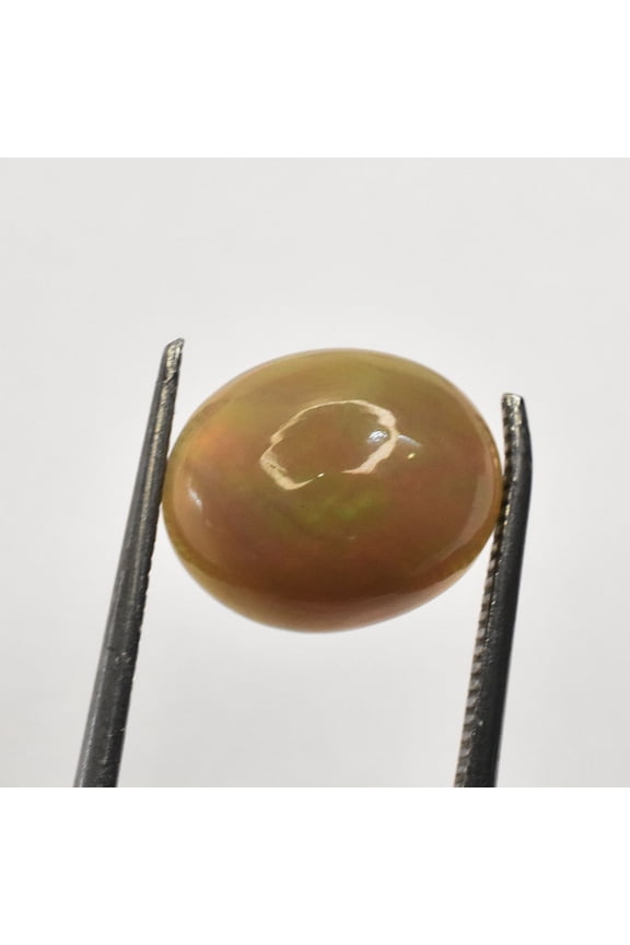 3.9 Ct Natural Multi Color Opal Cabochon Certified Gemstone Ring Making Use