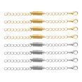 thumbnail image 1 of Uxcell 3.9 inch Magnetic Necklace Extender, 8 Pack Necklace Clasps Chain Extenders Extension, Golden Silver, 1 of 5
