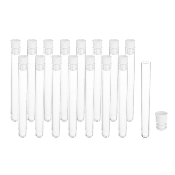 3.9" Length Plastic Sewing Needle Storage Holder, 16 Pcs Portable Case Clear for Craft Knitting, White