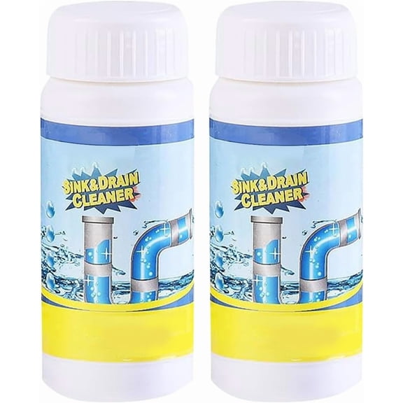 3.9 Oz Drain Cleaner Powder, Multi-Functional Powerful Pipe Unclogging Agent Drains Cleaner Fast Foaming,Suitable For Kitchens And Bathrooms