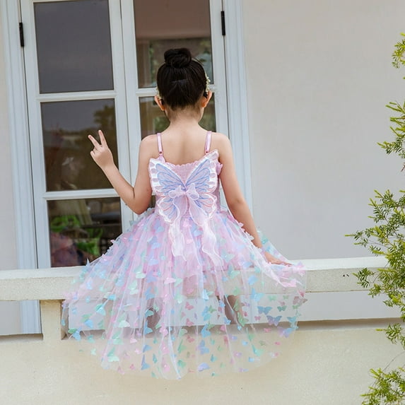 3-9 Years Girls Halloween Costume Princess Dress Christmas Costumes Toddler Kids Butterfly Cosplay Birthday Party Wedding Formal Dresses