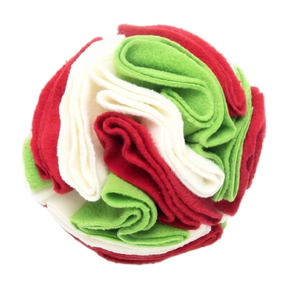 3.9 inch Pet Snuffle Ball Toy, Rainbow Colorful Scent Work Nosework Ball, Interactive Treat Dispensing Feeder for Dog Cat Enrichment Slow Feed Training