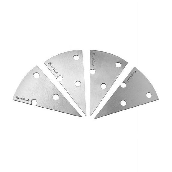 3.9 x 2.2 in. Plastic & Stainless Steel Cheese Marker Set, Silver