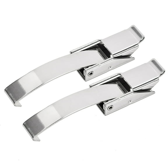 3.92" SUS304 Stainless Steel Draw Toggle Latch with Spring-steel Hook - 2 Pcs