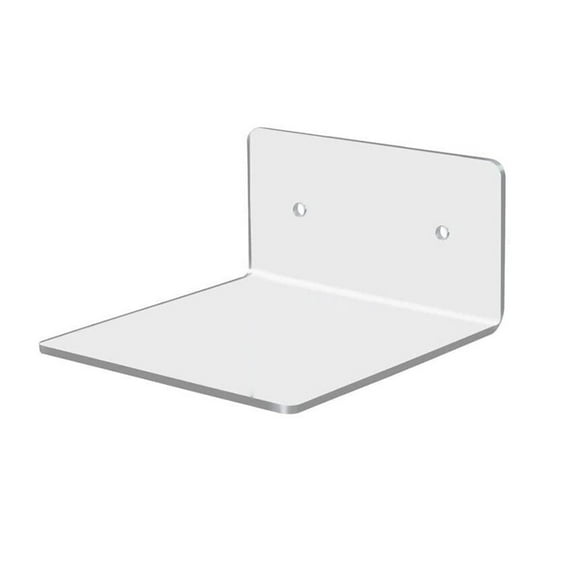 3.93* 3.93in,Acrylic Floating Shelf Wall Mounted Small Display Shelves Speaker Holder Rack