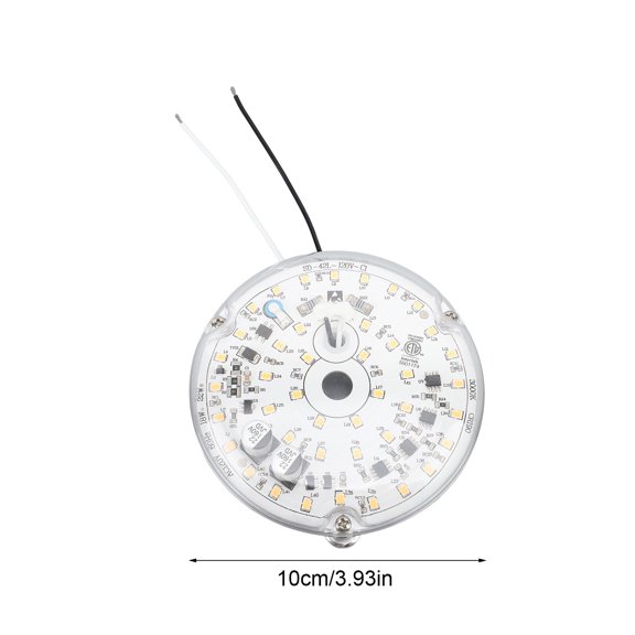 3.93" Dimmable LED Ceiling Fan Light, 18W, 2000lm Brightness, Saves Up To 90% Energy, AC120V