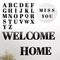 thumbnail image 1 of 3.93 Inch 3D Acrylic Alphabet Mirror Wall Stickers Letter Self-Adhesive Home Decor Letter Sign Art Sticker Decal for DIY Home Decoration Black,T, 1 of 6