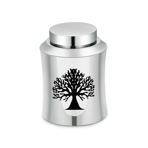 3.93 Inches Small Urn for Human / Pet Ashes Small Keepsake Urn Heart /Tree Of Life / Paw Angel Wings Pattern Memorial Ashes Container Stainless Steel Mini Cremation Urn