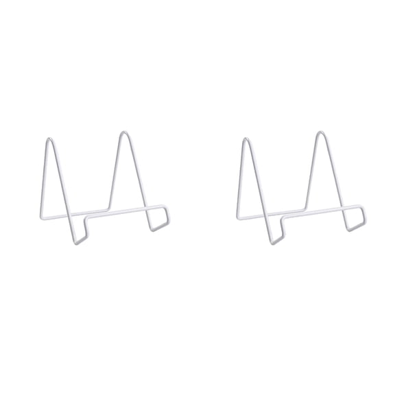 3.93 inch Metal Plate Stands for Display, Plate Holder Pictures Frame Easel Display Stand, Iron Easels Picture Stand for Tabletop Photo Frames, Plates, Vinyl Record, Book Display