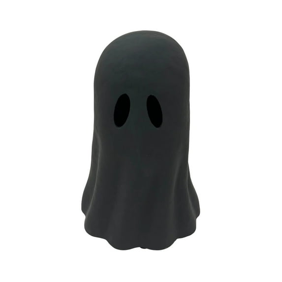 3.94" Halloween Decoration Resin Ghost Sculpture Statue,Halloween Ghost Figurine, Paper Mache Ghost Tabletop Decoration Decorative Tabletop Decor For Halloween Home Cute & Collectible(Black,3.94")